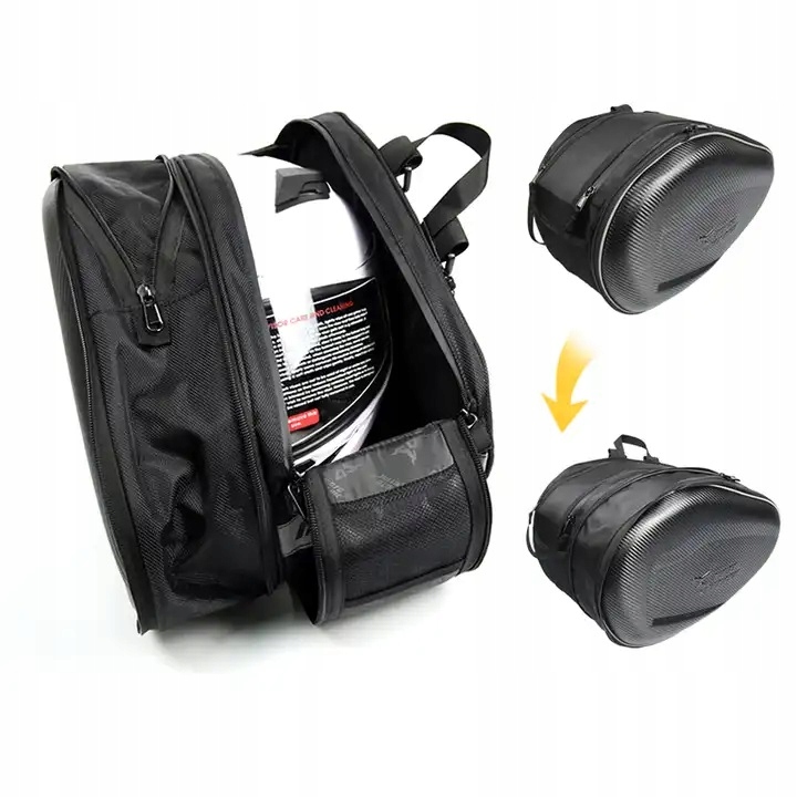 Kufry brašny na motorku, boční tašky, nastavitelné, voděodolné