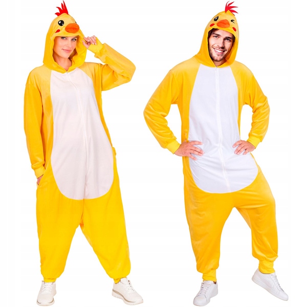 Kostým Kombinéza Kuřecí Převlek Kuřete Karneval Velikonoce S/m