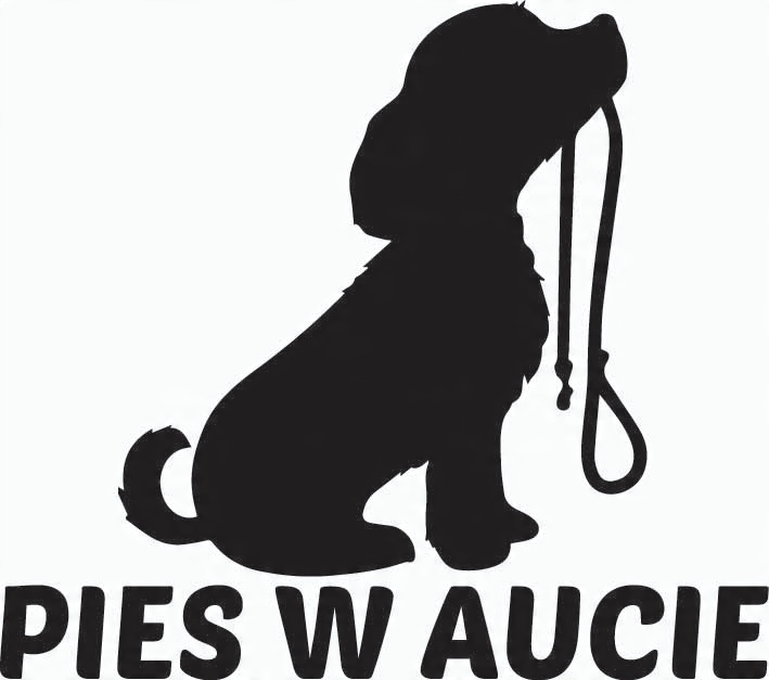 

Naklejka wlepka Pies W Aucie
