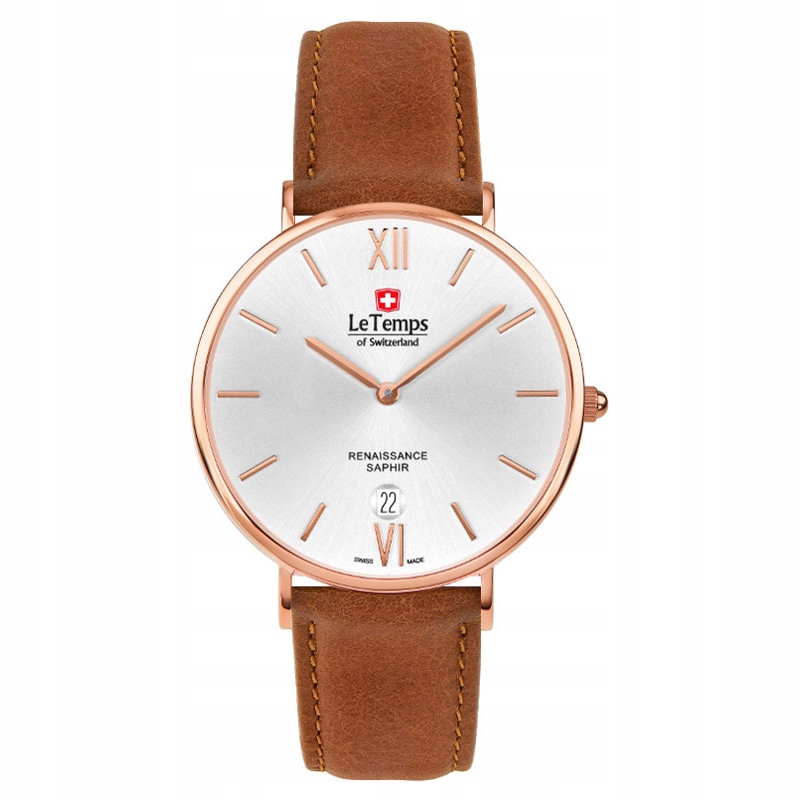 Zegarek Męski Le Temps LT1018.52BL52 brązowy