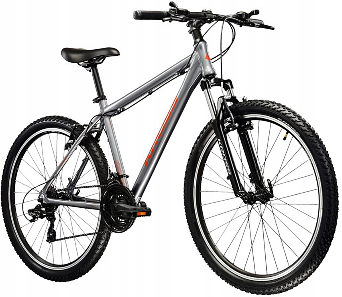 Kross Hexagon 1.0 koła 26" Rama Xs 14" 2026 Rower górski Mtb Grafit Srebrny