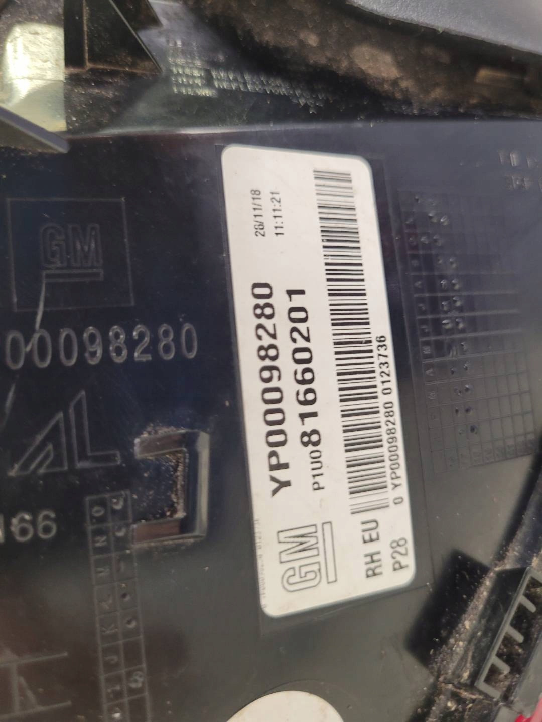 light rear right side Opel Grandland X 2019 81660201