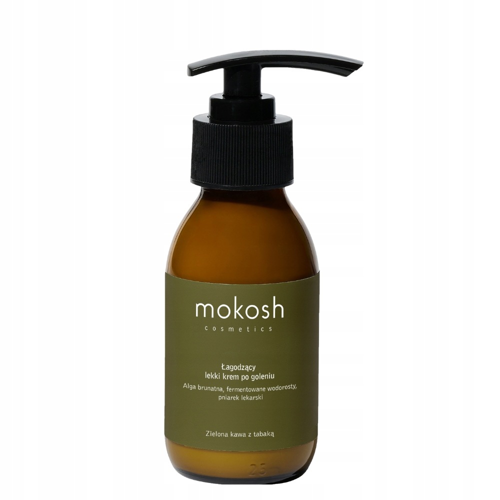 Mokosh Zklidňující krém po holení pro muže Zelená Káva s tabulkou 90 ml
