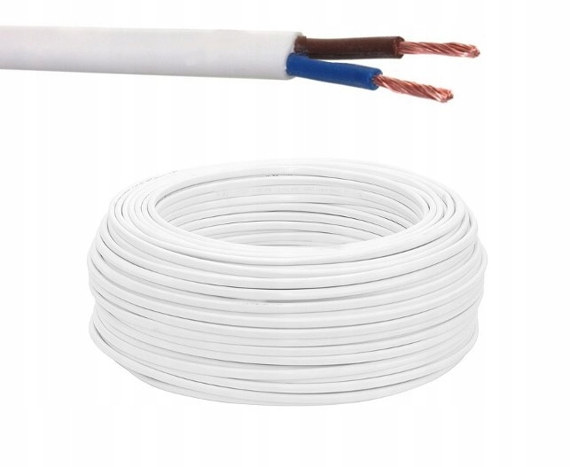 

Przewód OMYp 2x1 300V biały /1711