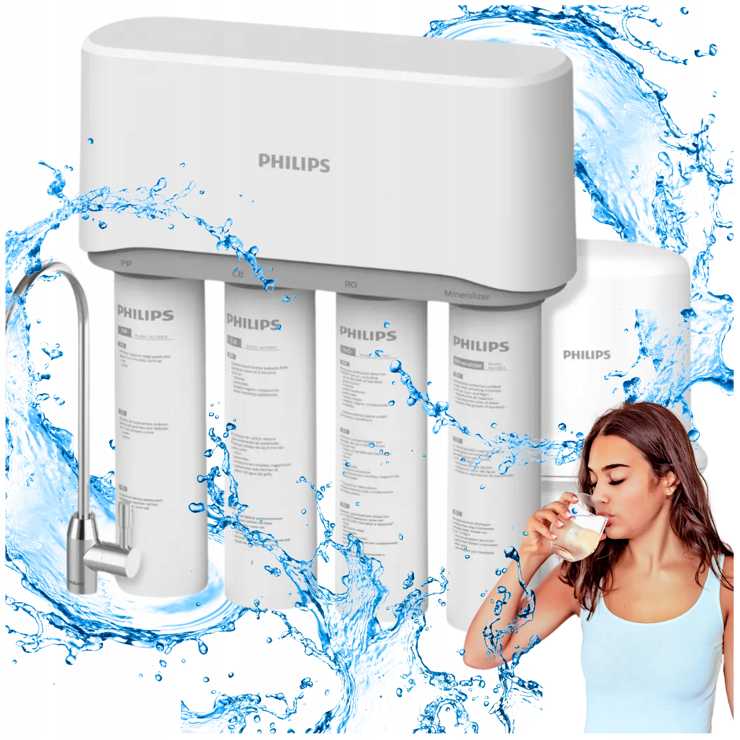 Philips kuchyňský poddřezový filtr pod dřez vodu AUT3268 – čistá voda