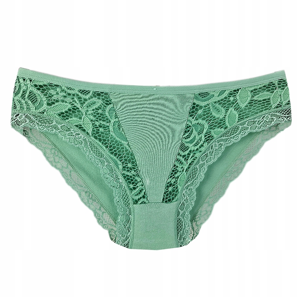 4x KORONKOWE ZMYSŁOWE FIGI MAJTKI JAKOŚĆ S/M 15 Wzór dominujący bez wzoru