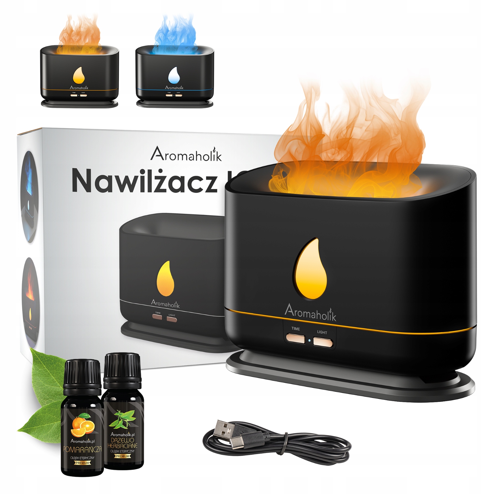 Lampka Nocna z Funkcją Nawilżania Powietrza Dyfuzor Ewaporacyjny Led