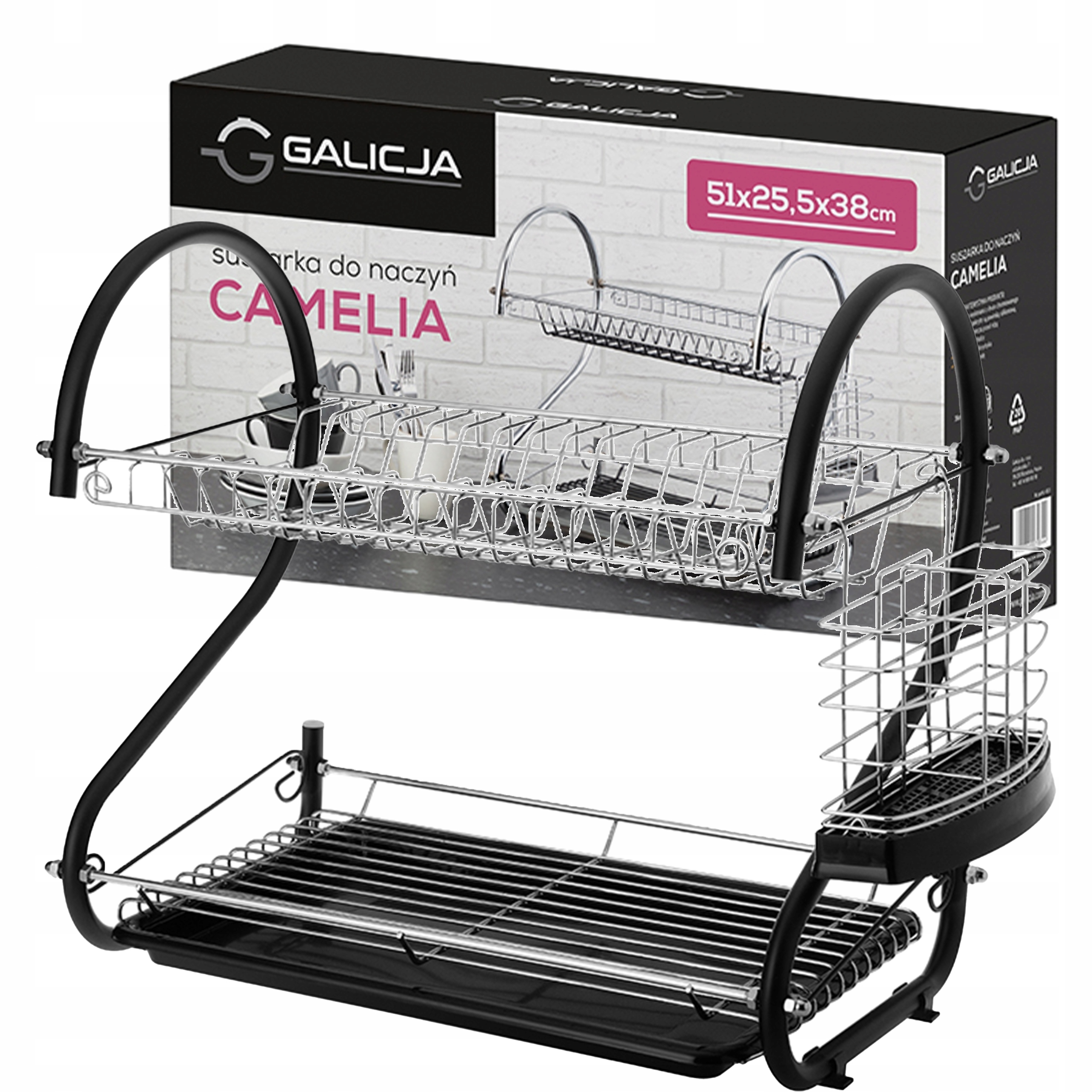 Levně Odkapávač na nádobí silik sally černá