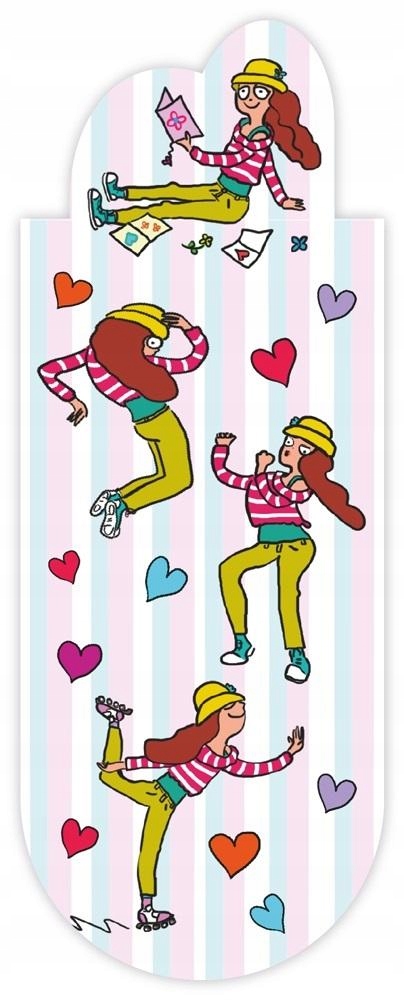 DZIEWCZYNA ZAKŁADKA MAGNETYCZNA NA KSIĄŻKI