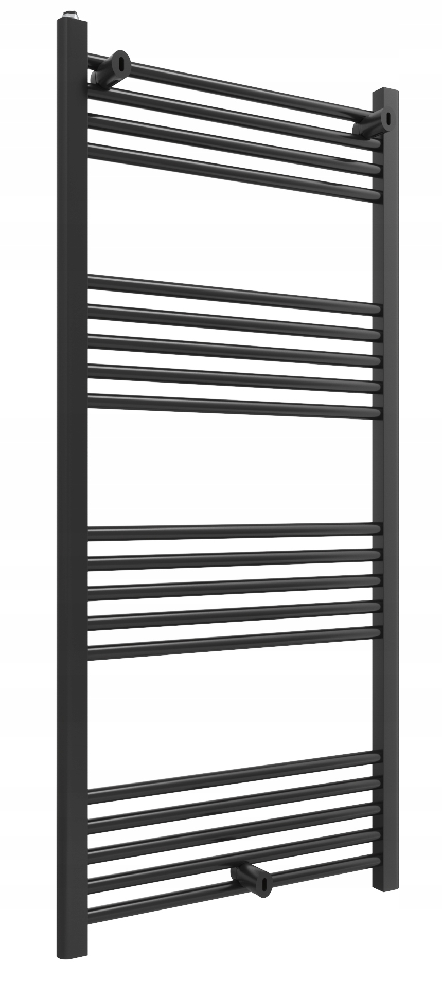 Kúpeľňový Rebríkový Ohrievač 60/130 cm Čierny Kaloryfer Moderný Puerto