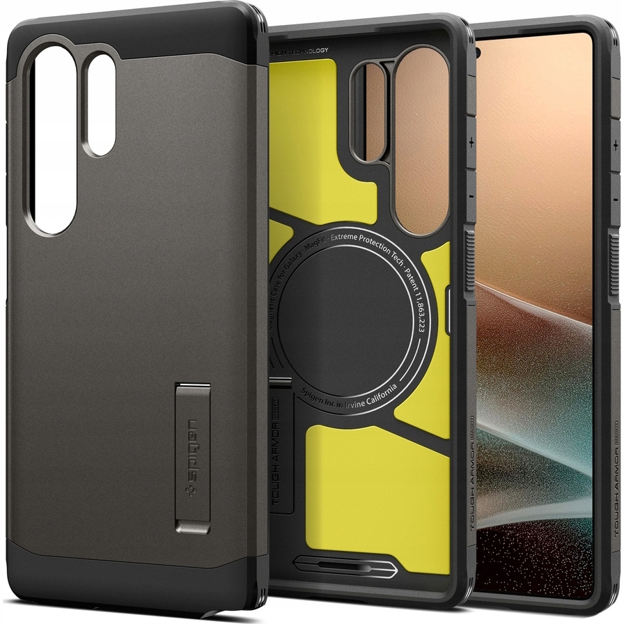 Pouzdro pro Galaxy S25 Ultra, Spigen Tough Armor Mag, odolné, pancéřové, silné