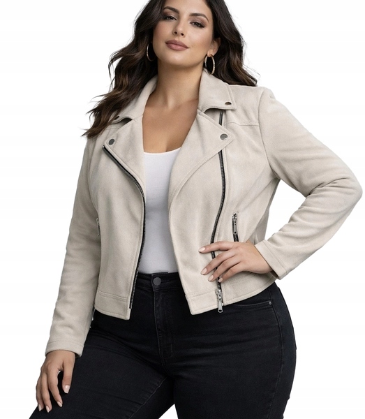 Klasická dámská bunda ramoneska semišová Agrafka 44/46