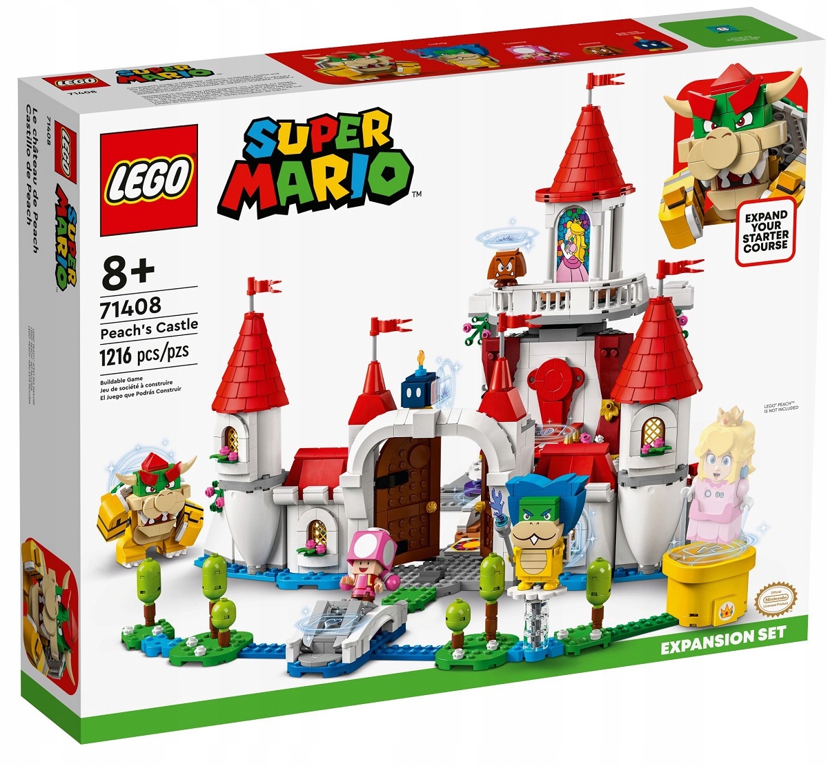 LEGO Super Mario Zamek Peach - Rozszerzenie 71408 Marka LEGO