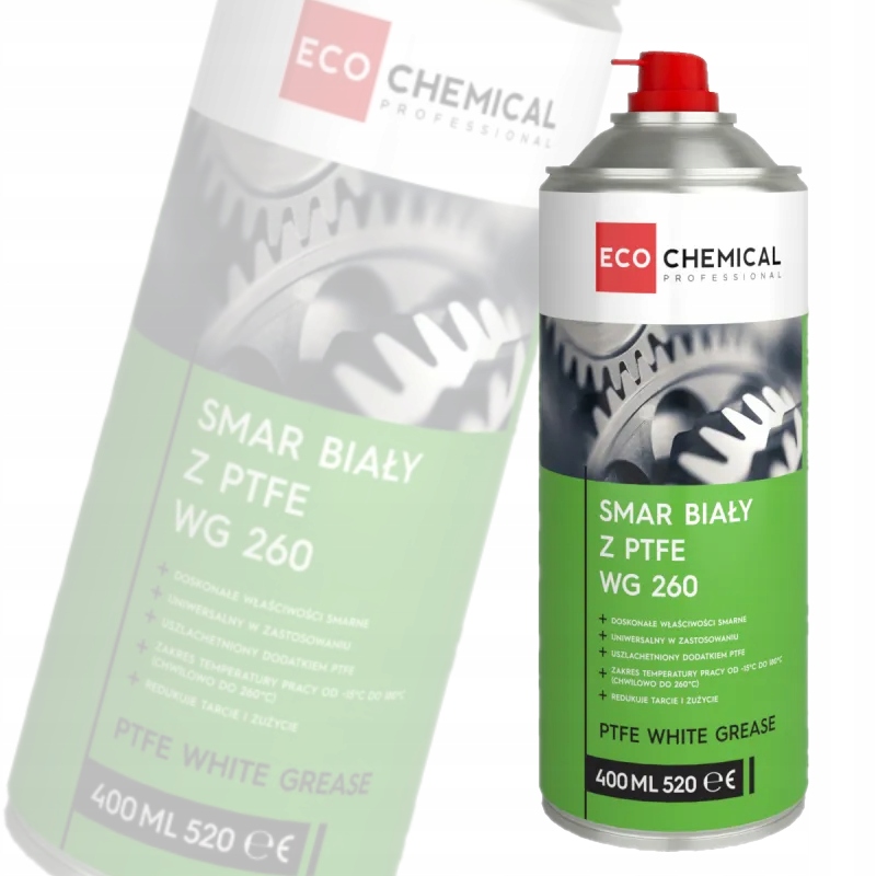 Smar Biały Uniwersalny Z Ptfe Teflon Do Foteli Wg 260 Ecochemical 400 ML