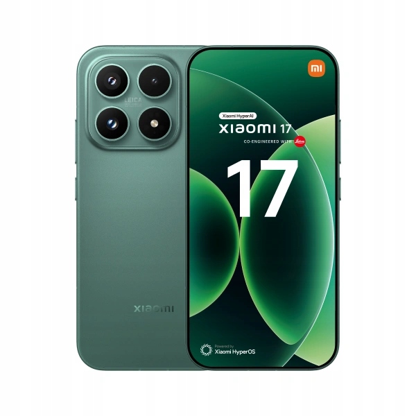 Smartfon Xiaomi 17 12+512 Gb 5G Zielony 6,3" Oled 120 Hz 6330 mAh