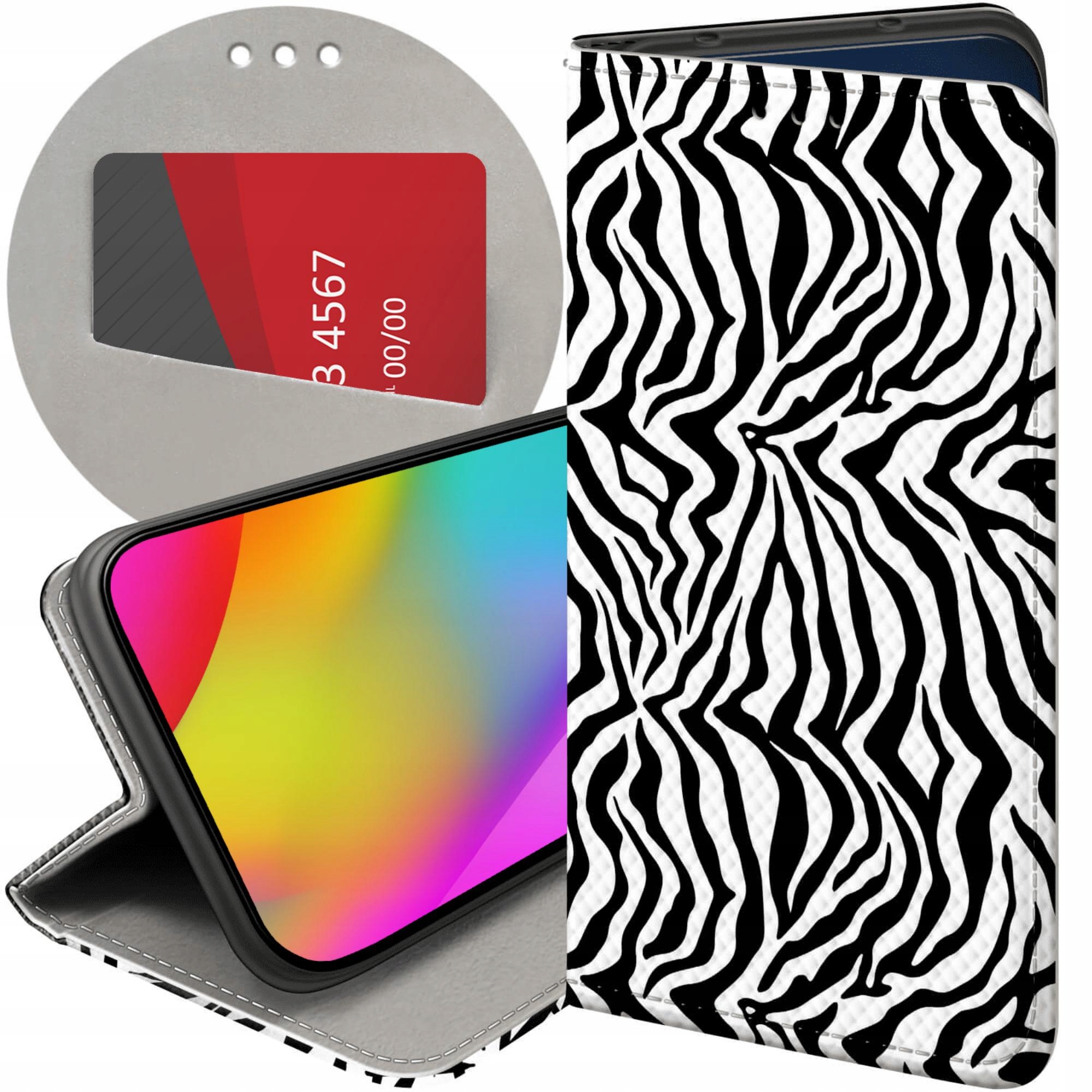 Etui Z Klapką Do Honor MAGIC7 Pro Cętki Łatki Futerał Pokrowiec Case