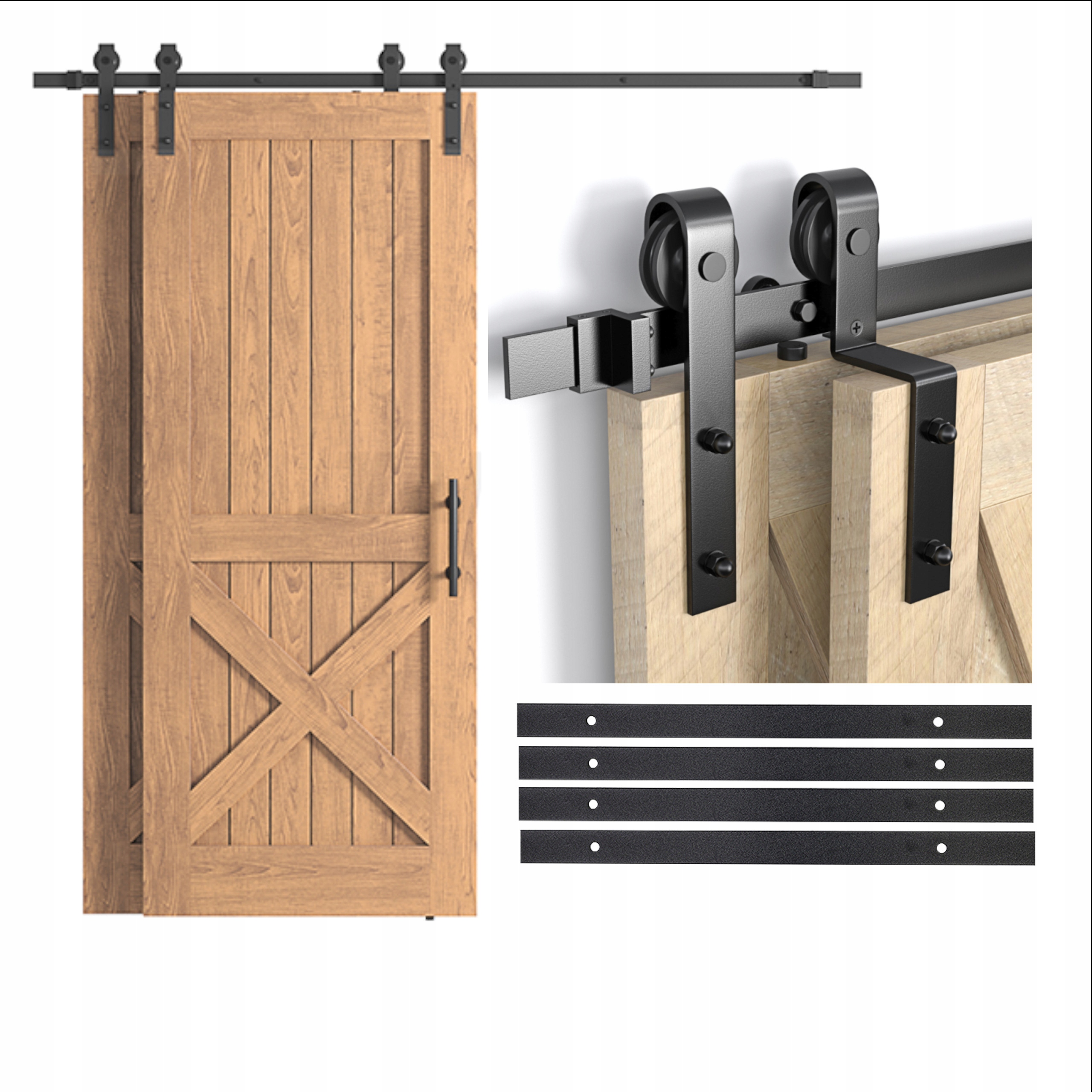 Systém posuvných dverí striedavý bypass, 4 m