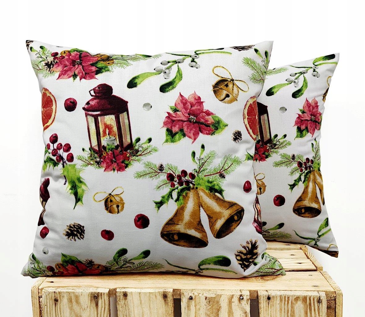 

Poszewka 100% bawełna 40x40 Premium choinki święta