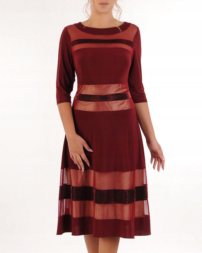 Šaty Scarlett 48 let dámská na svatební hostina elegantní na slavnostní přijímání