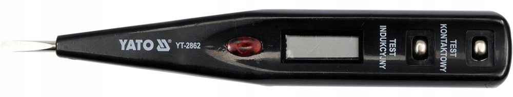 YATO MIERNIK PROBÓWKA PRÓBNIK NAPIĘCIA WYŚWIETLACZ LCD 12-250 V YT-2862 Kod producenta YT-2862