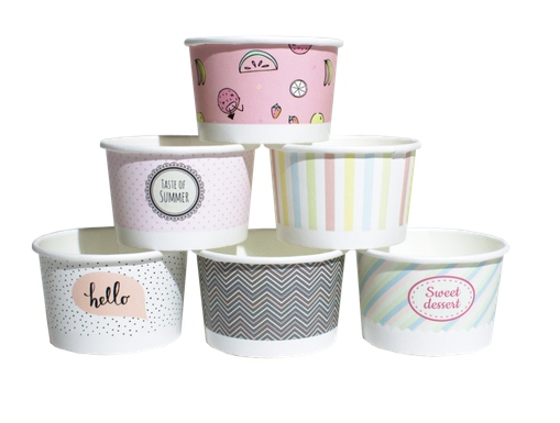 

Miska miseczka pojemnik papierowy na lody 130ml