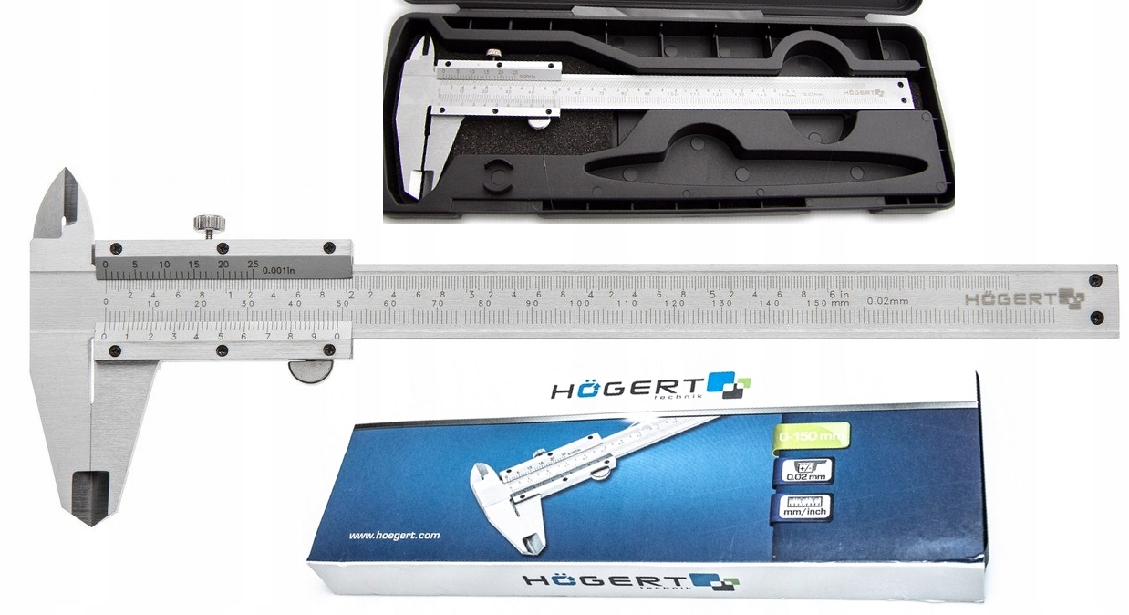 

Hogert Suwmiarka W Opakowaniu 150mm HT4M270 Etui