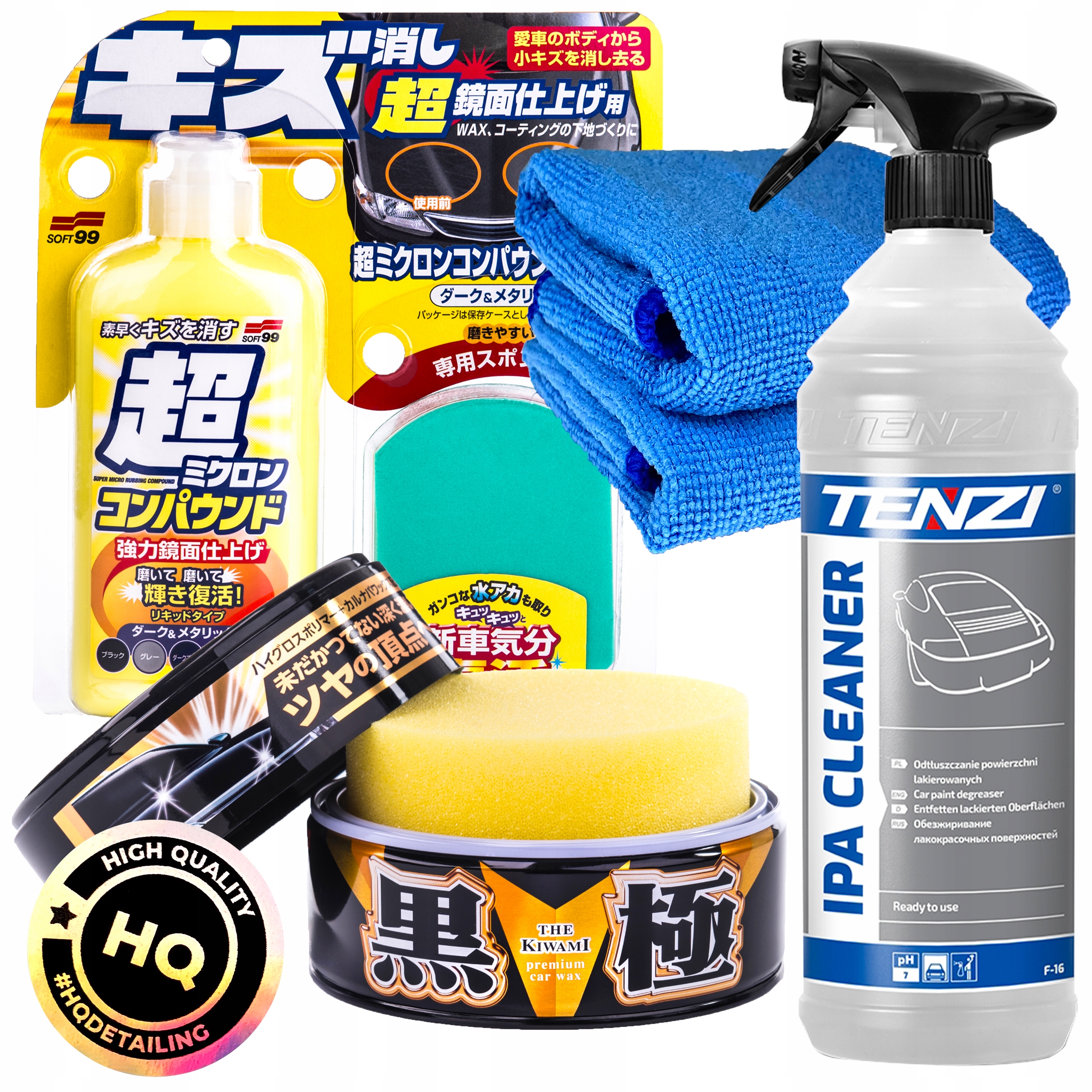 SOFT99 Extreme Gloss The Kiwami Dark + CLEANER + IPA