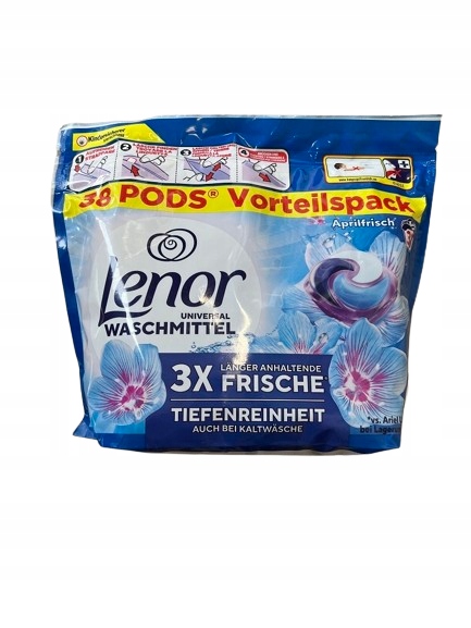 Lenor 3v1 Aprilfrisch prací Kapsle 38 kusů