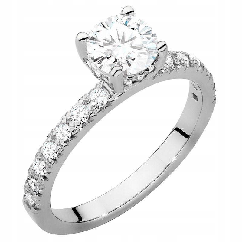 Zlatý Prstýnek ryzosti 585 s Brilianty 0,96 ct 14k