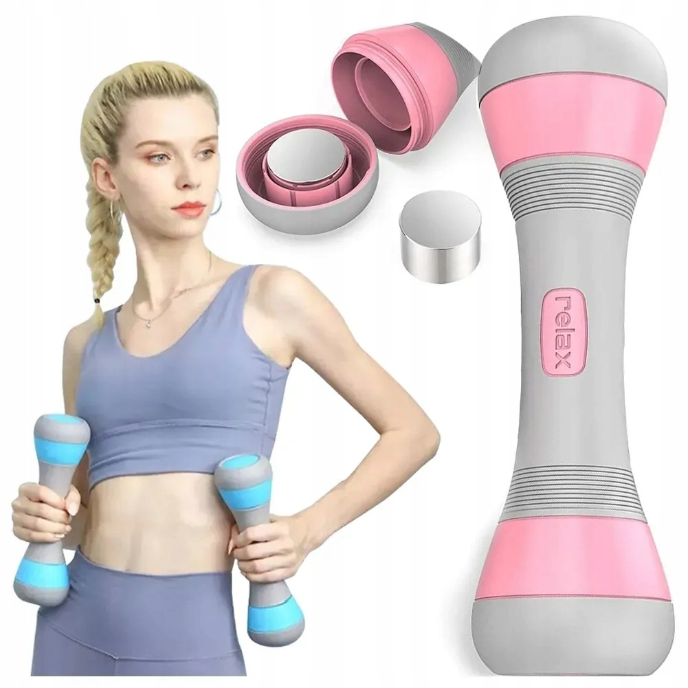 Hantle Ciężarki Regulowane Hantelki Fitness 2x2kg Do Ćwiczeń Dla Kobiet 3w1