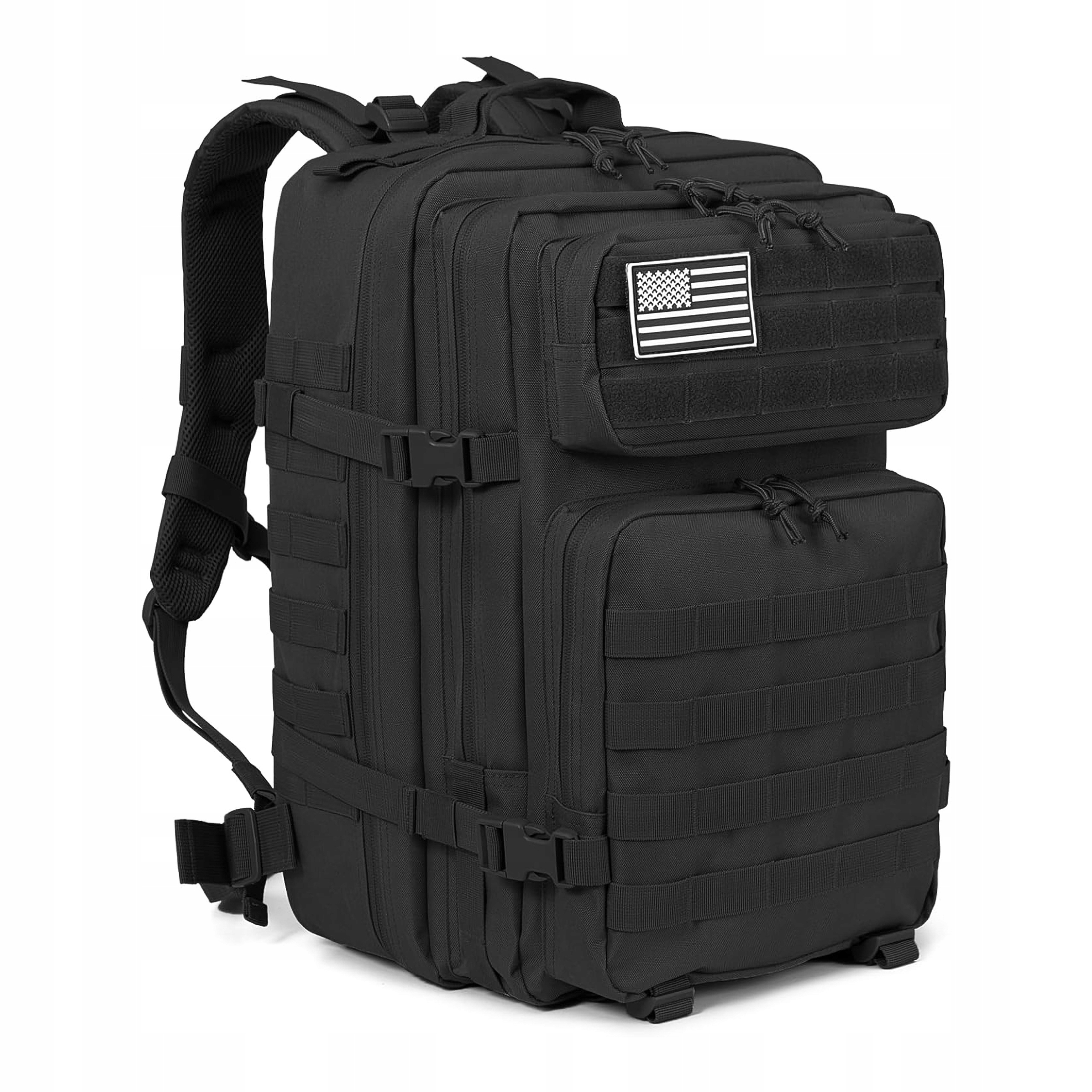 Batoh taktický vojenský turistický batoh Molle 45L černý