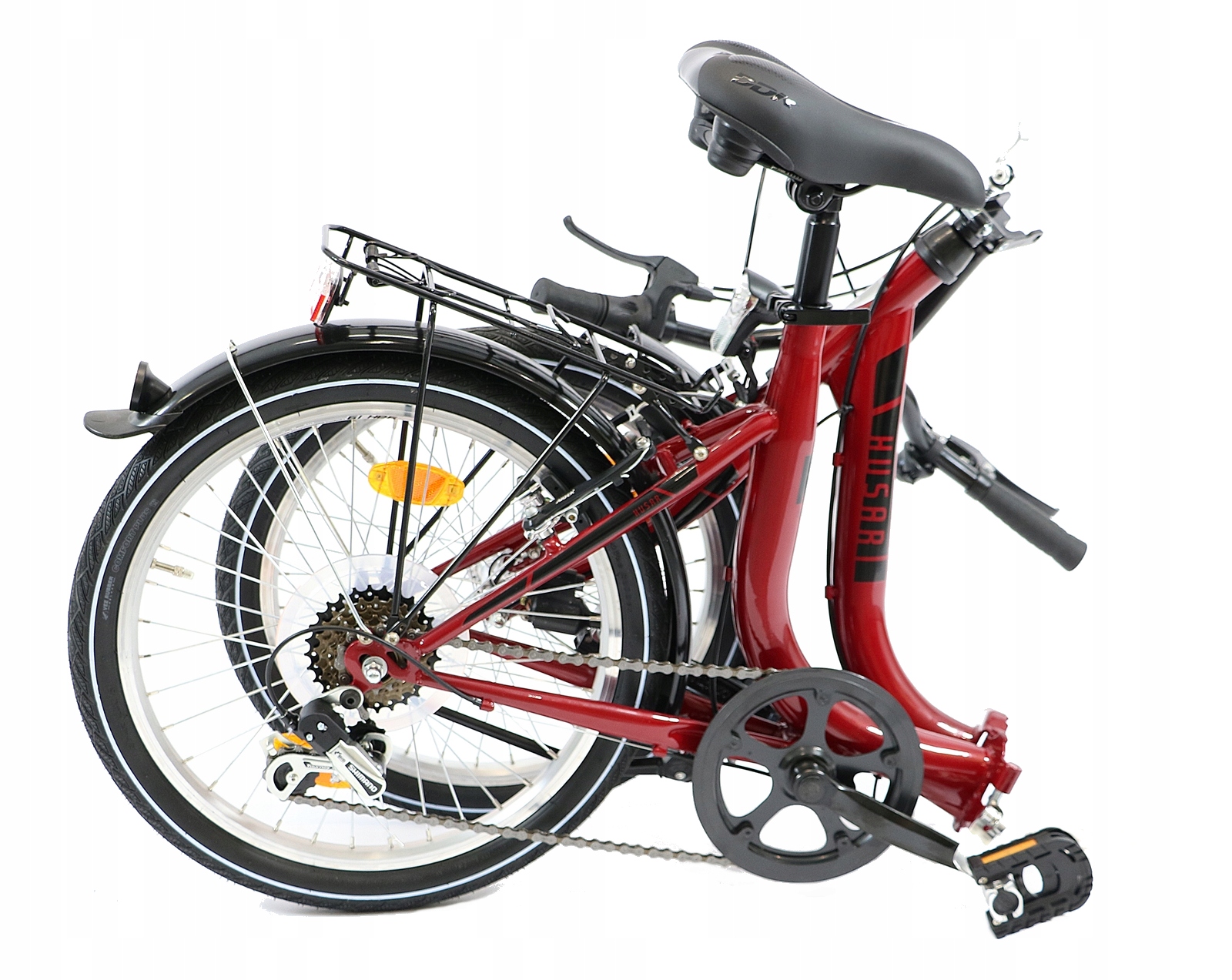 ROWER SKŁADANY MIEJSKI MĘSKI DAMSKI SKŁADAK Z BIEGAMI SHIMANO 20" Kolor wielokolorowy