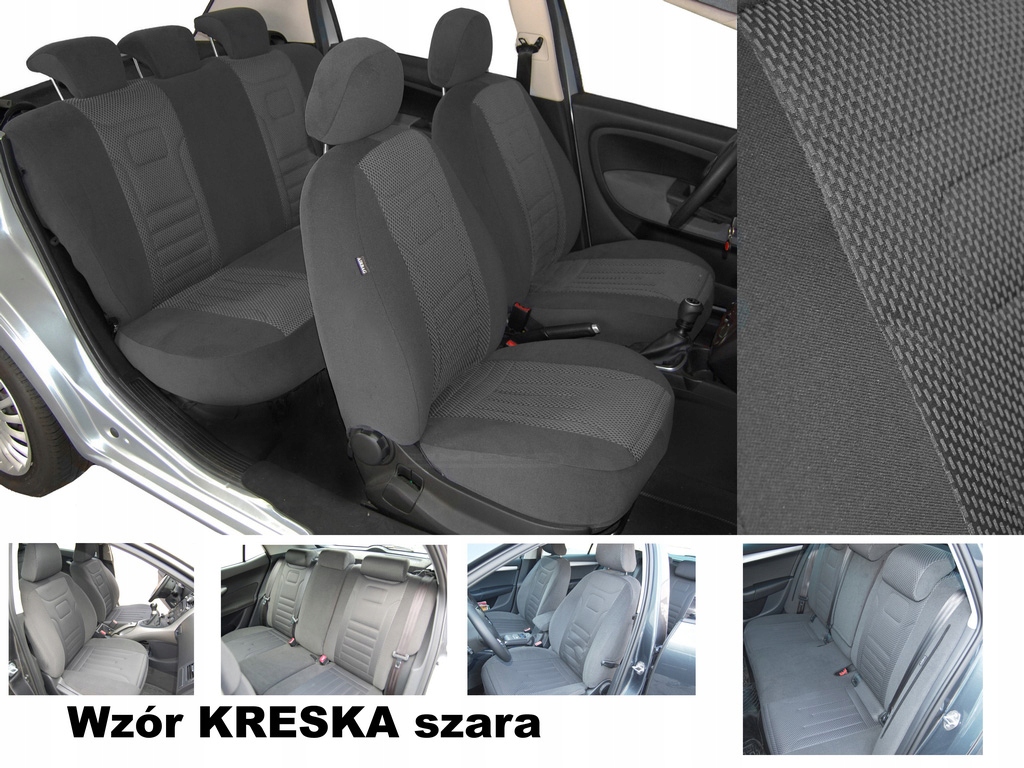 Pokrowce Miarowe na Fotele do VW PASSAT B8 Welur Materiał welur