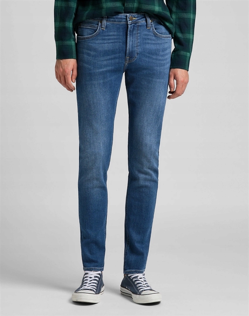 Pánské Džíny Úzké Nohavice Lee Malone MID Worn Martha L736QDTO 32/30