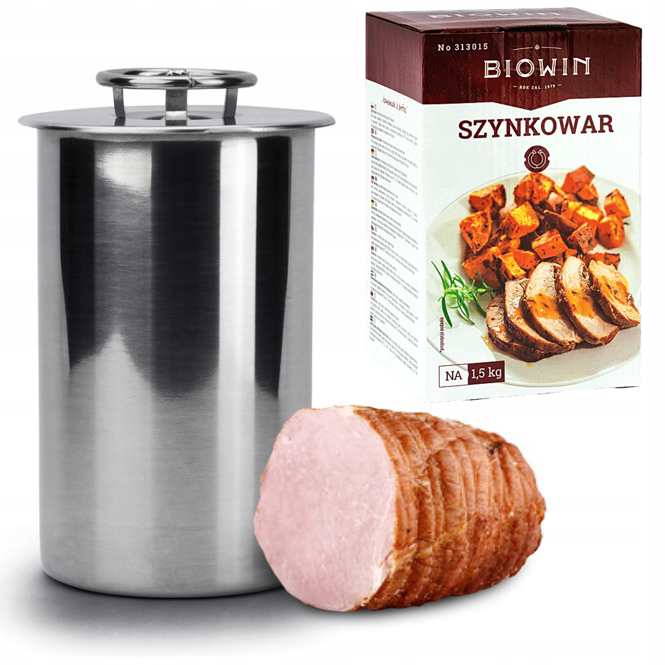 

Szynkowar Biowin 1,5 kg garnek stali nierdzewnej