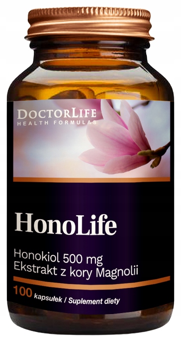 Doctor Life HonoLife Ekstrakt z Magnolii Honokiol 98% 100kap. Sen Relaks