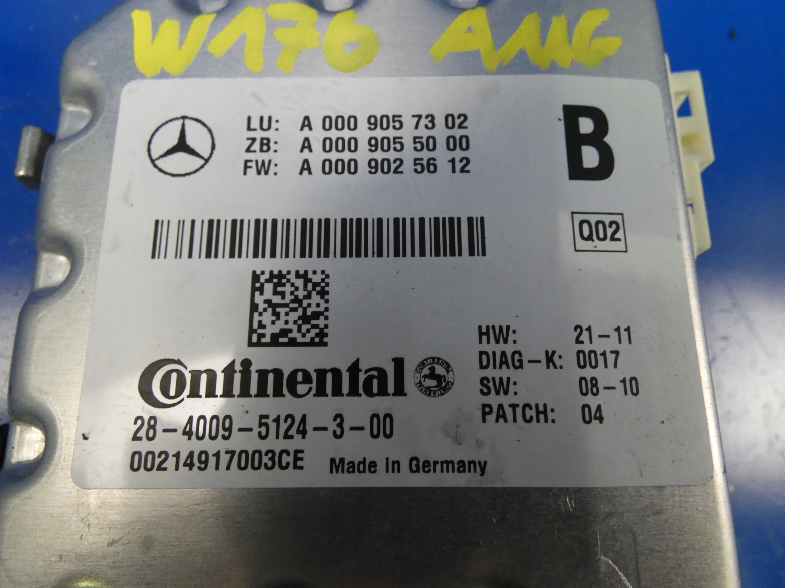 MERCEDES A W176 W177 W166 KAMERA windows SENSOR