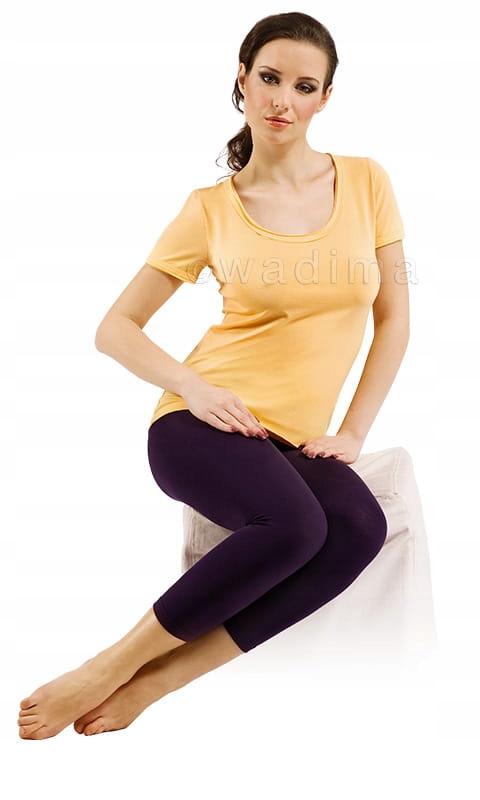 

Leginsy damskie 3/4,letnie,rozS,białe,Polskie