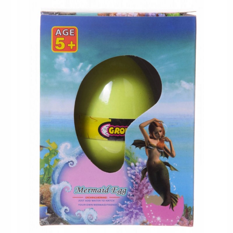 SYRENKA ROSNĄCA W JAJKU WYKLUWANIE 48H JEDNOROŻEC Materiał inny