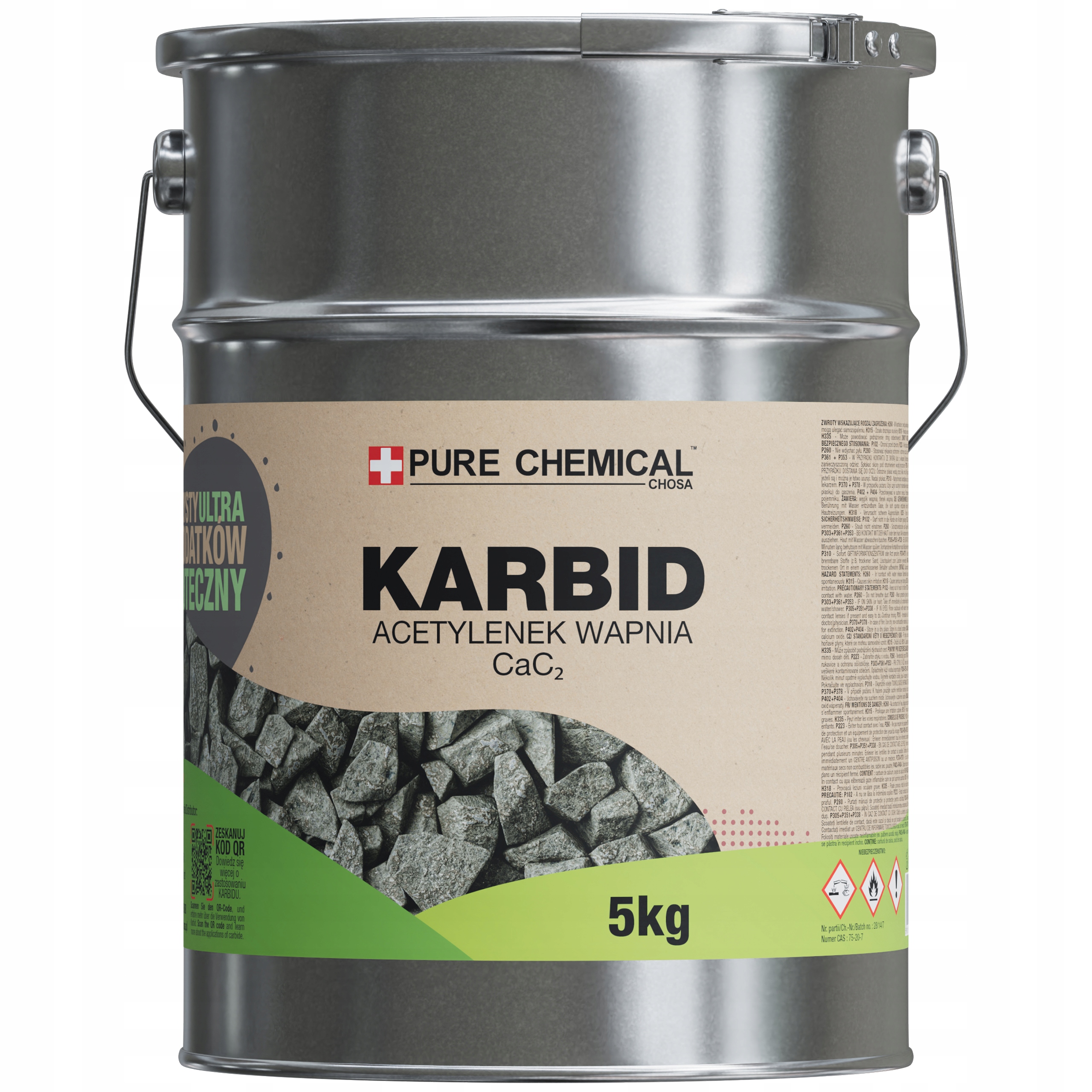 Karbid Czysty Węglik Wapnia 5kg