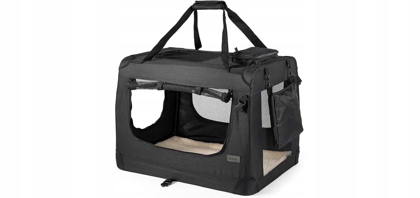 Levně Přepravka pro psy a kočky XXXL lionto 101 x 69 x 70 cm