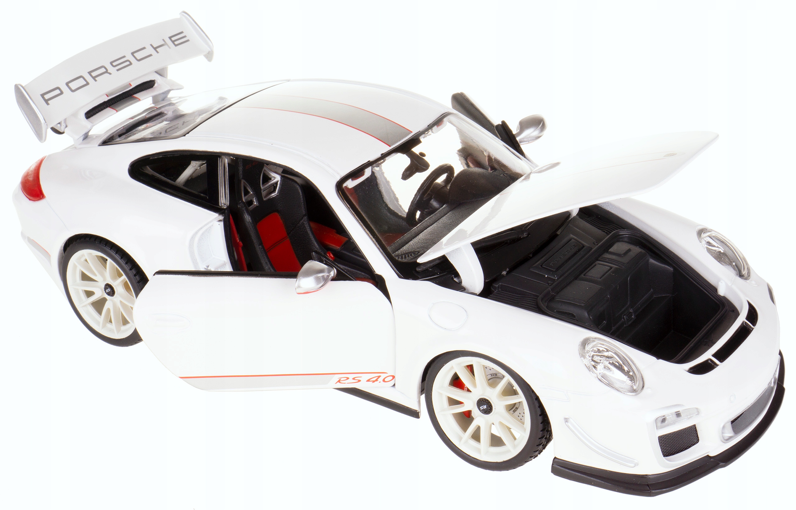 Porsche 911 GT3 Rs Model Kov Bburago 1:18 Bílá
