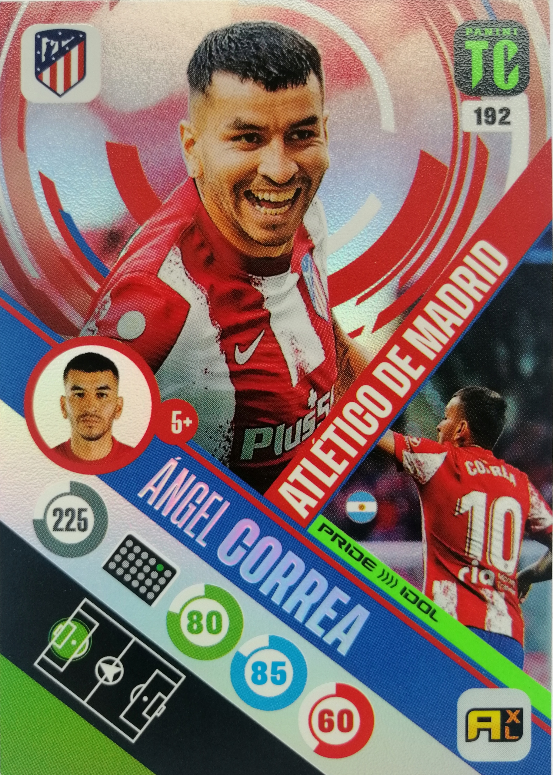 Panini Top Class Pride Idol 192 Correa Atletico