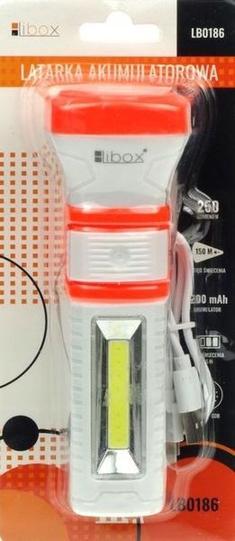 Latarka Akumulatorowa LIBOX Lampa LED PowerBank Zasilanie akumulatorowe