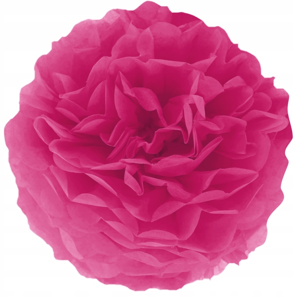 

Pompon Bibułowy ciemnoróżowa kula Fuksja 25 cm