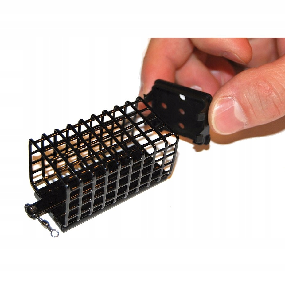 KOSZ KOSZYK ZANĘTOWY WIREK KWADRATOWY Z DNEM 100g stabilny czarny 1szt Marka Wirek