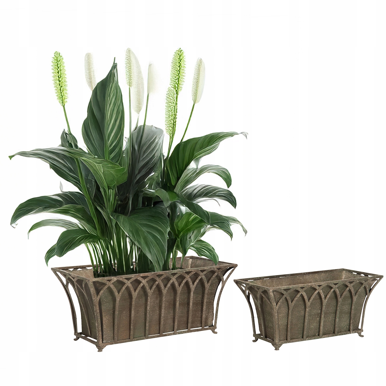 Veľký Kvetináč Na Balkón Terasový Kvetináč Loft Na Palmu Monstery Obal Na Kvetináč 2 Ks