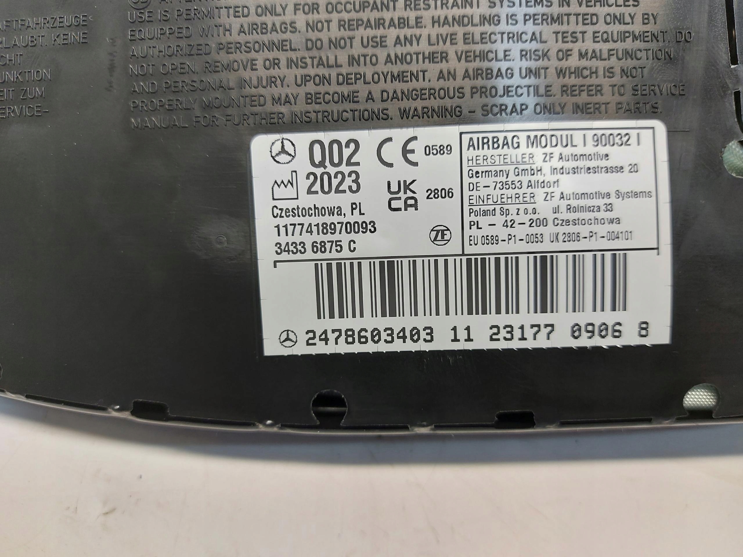 Mercedes EQA 250+ W243 seat airbag left 2478603403