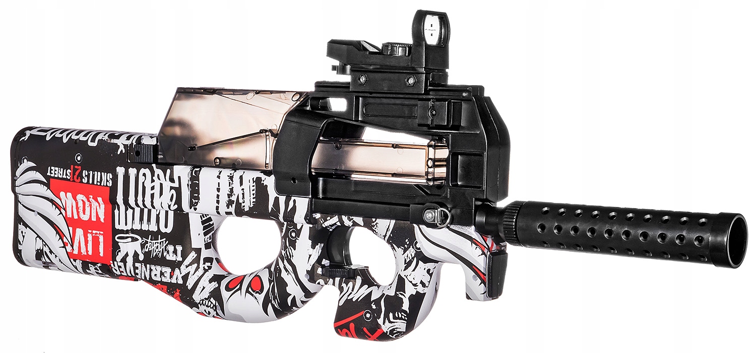 _ P90 PISTOLET KARABIN AUTOMAT NA KULKI ŻELOWE_ EAN (GTIN) 6900229080262