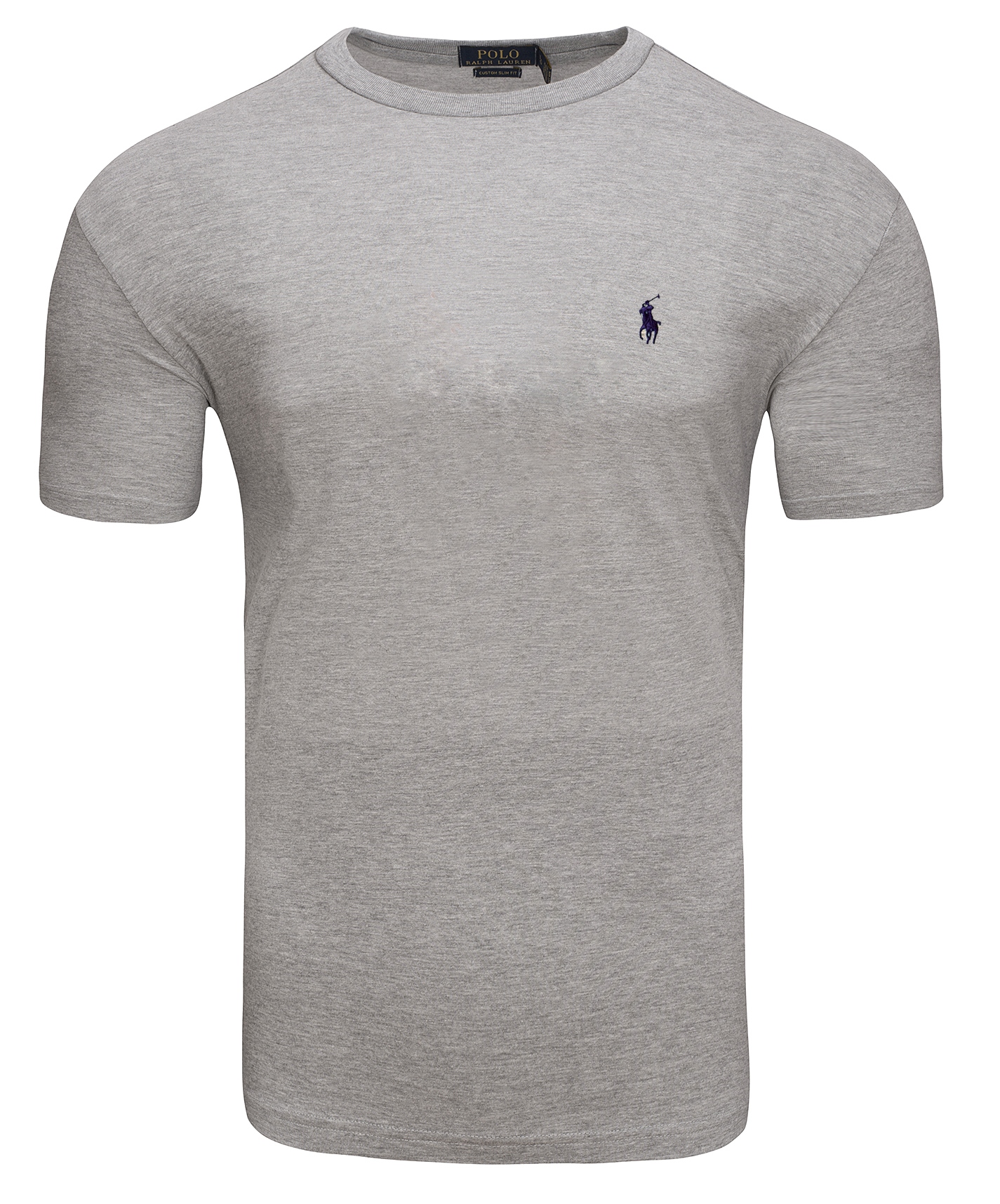 TSHIRT MĘSKI POLO RALPH LAUREN SZARA KOSZULKA BAWEŁNIANA MAŁE LOGO r.L